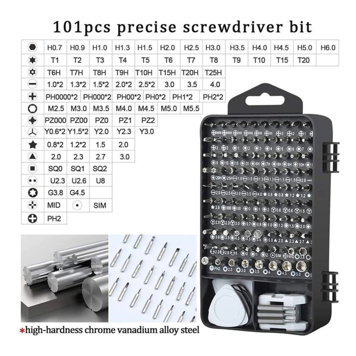 Kit De Destornilladores Magnéticos Para Reparación 122 En 1 - Imagen 4