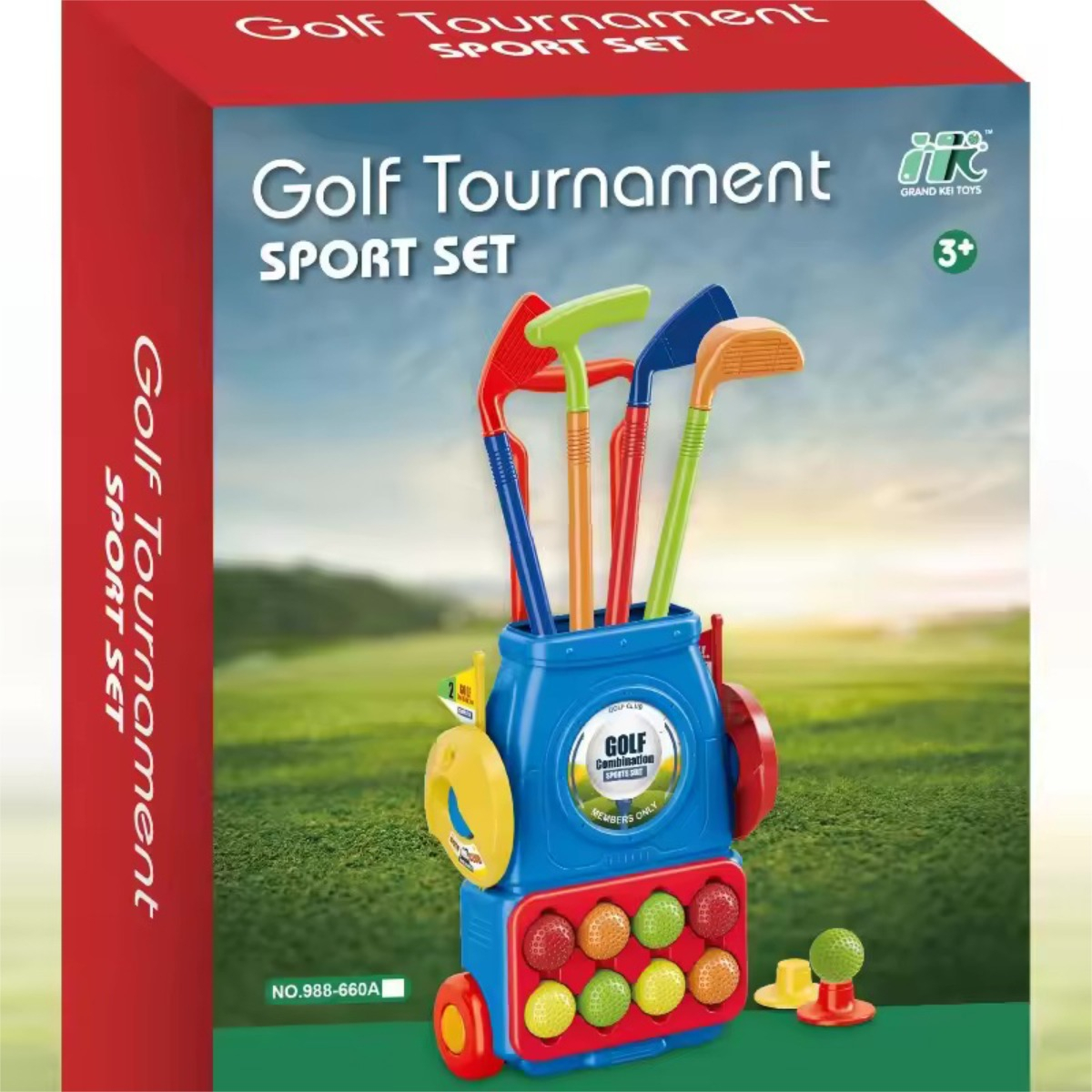 Set Juego Mini Golf Infantil Palos Pelotas Hoyos - Imagen 7
