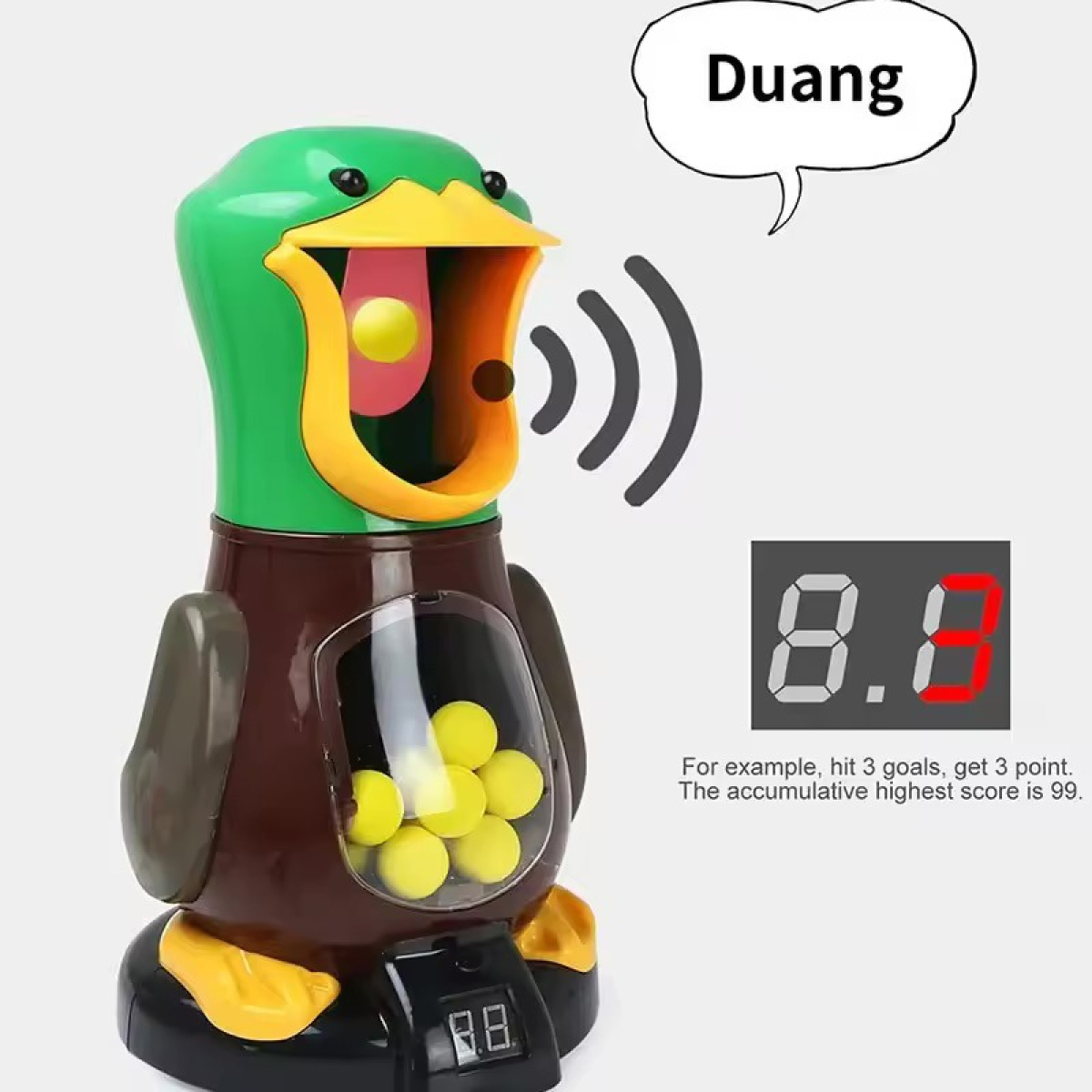 Juego De Tiro Al Pato Con Pistolas Y Bolas De Espuma - Imagen 3