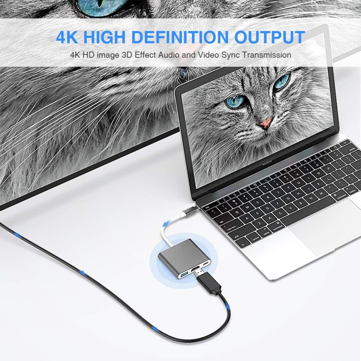 Adaptador Usb-c A Hdmi Usb 3.0 Tipo C 3.1 Mac Cable Usb C - Imagen 20