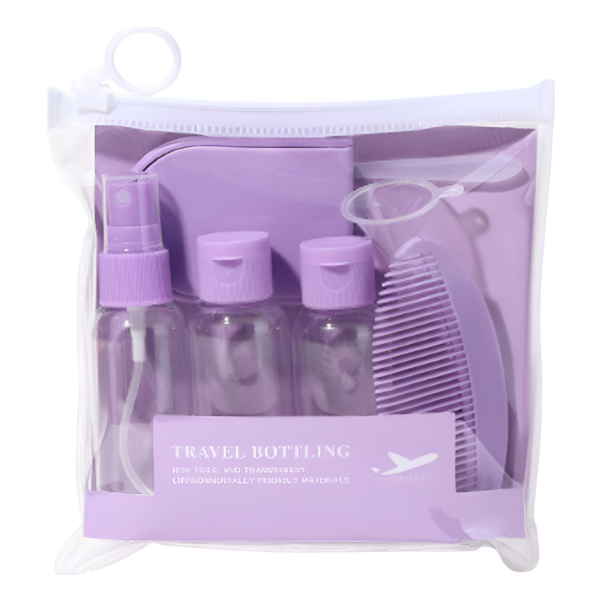 Kit Organizador Botellas Y Frascos Rellenables Para Viaje - Imagen 1