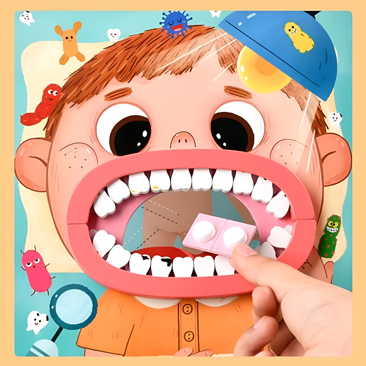 Juego Montessori De Madera Dentista Para Niños Imantado - Imagen 3