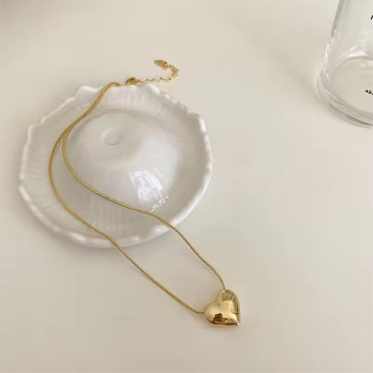 d_699961-mlu82628039348_032025-f.jpg Collar Cadenita Con Mini Corazon De Acero - Imagen 8