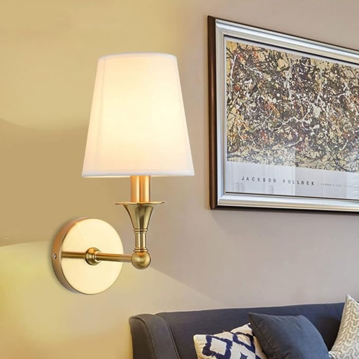 Lampara Aplique De Pared Recta Candelabro Elegante Moderna - Imagen 3