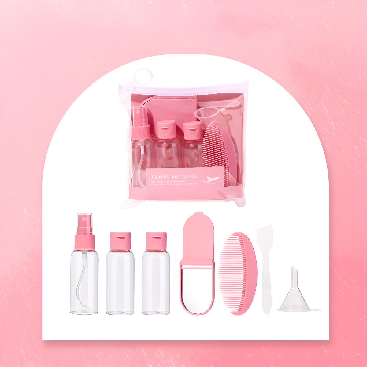 Kit Organizador Botellas Y Frascos Rellenables Para Viaje - Imagen 8