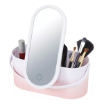 Caja Organizadora Estuche De Maquillaje Con Espejo