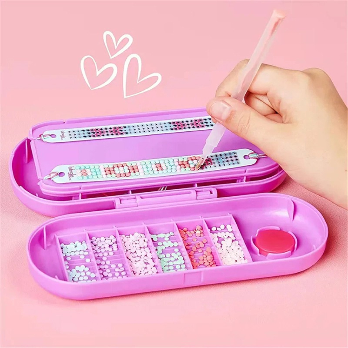 Kit Fabrica De Pulseras Con Puntos Completo Diy Para Niños - Imagen 2