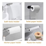 Porta Rollo Para Cocina De Acero Inoxidable Para Pared - Imagen 9