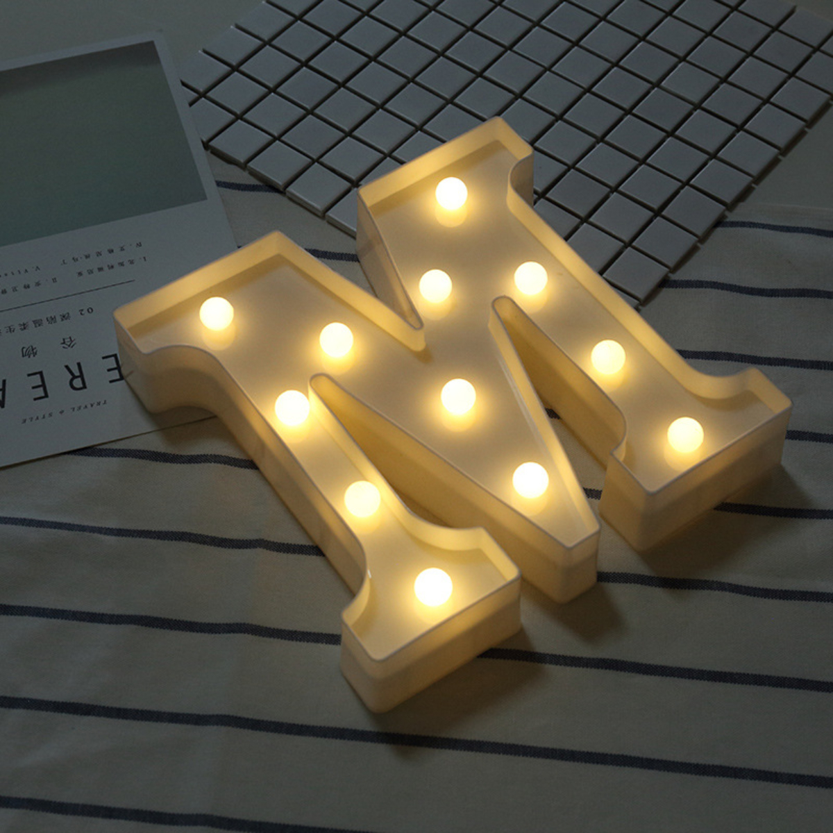 Letras Luces Led Light Decoración Fiestas, Cumpleaños - Imagen 7