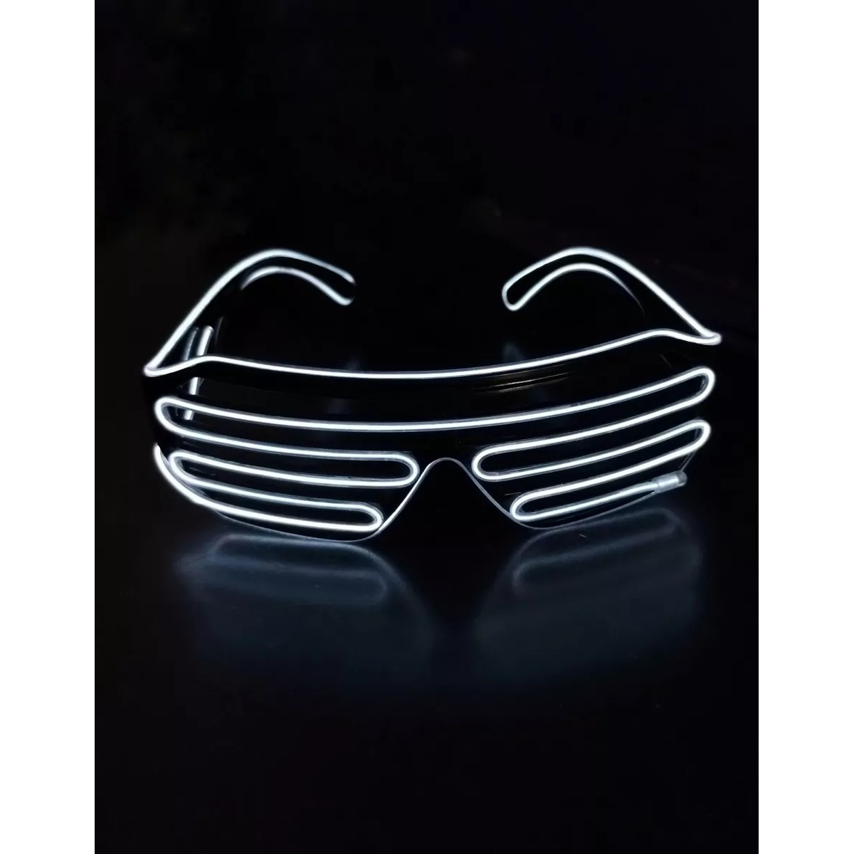 Lentes Led Neon Fiestas Electronica Rave Bodas A Pila - Imagen 6