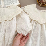 Vestido Primavera Para Bebe De Manga Larga De Broderie - Imagen 4
