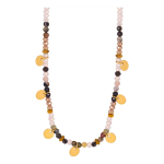 Collar De Cuentas De Piedras Naturales Con Detalles Boho - Imagen 2