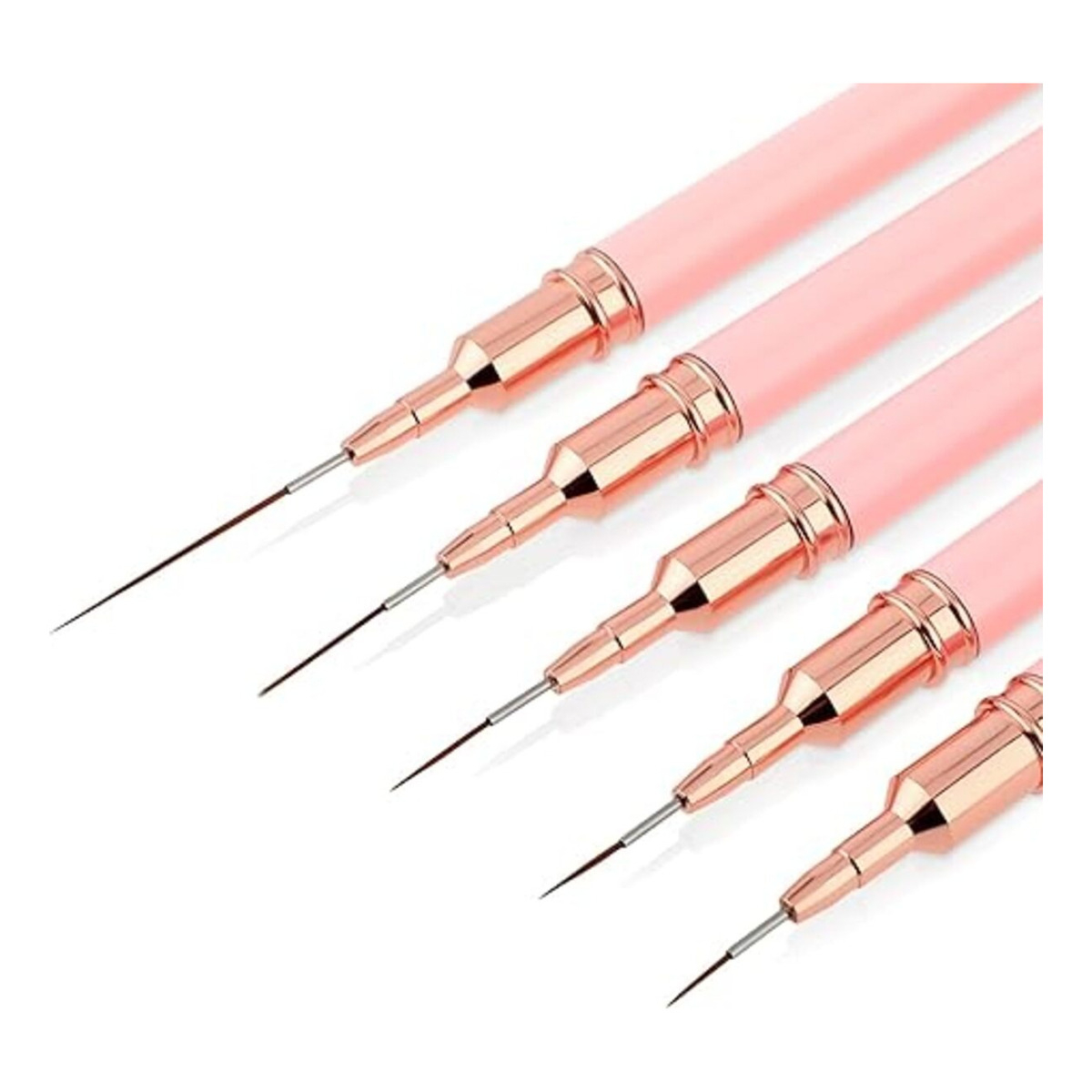 Set 5 Pinceles Liners Para Decoración De Uñas Profesionales - Imagen 6