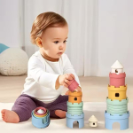Juguete Juego Montessori Torre Apilable Para Bebes - Imagen 6
