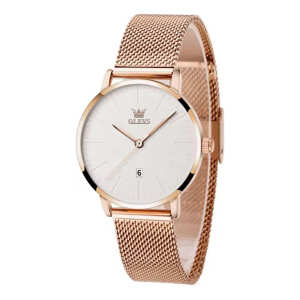 Reloj Mujer Cuadrado Cuarzo Acero Oro Rosa Resistente, foto 13