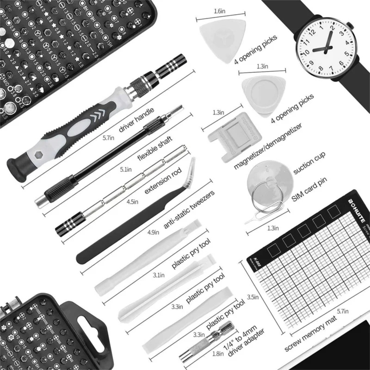 Kit De Destornilladores Magnéticos Para Reparación 122 En 1 - Imagen 3