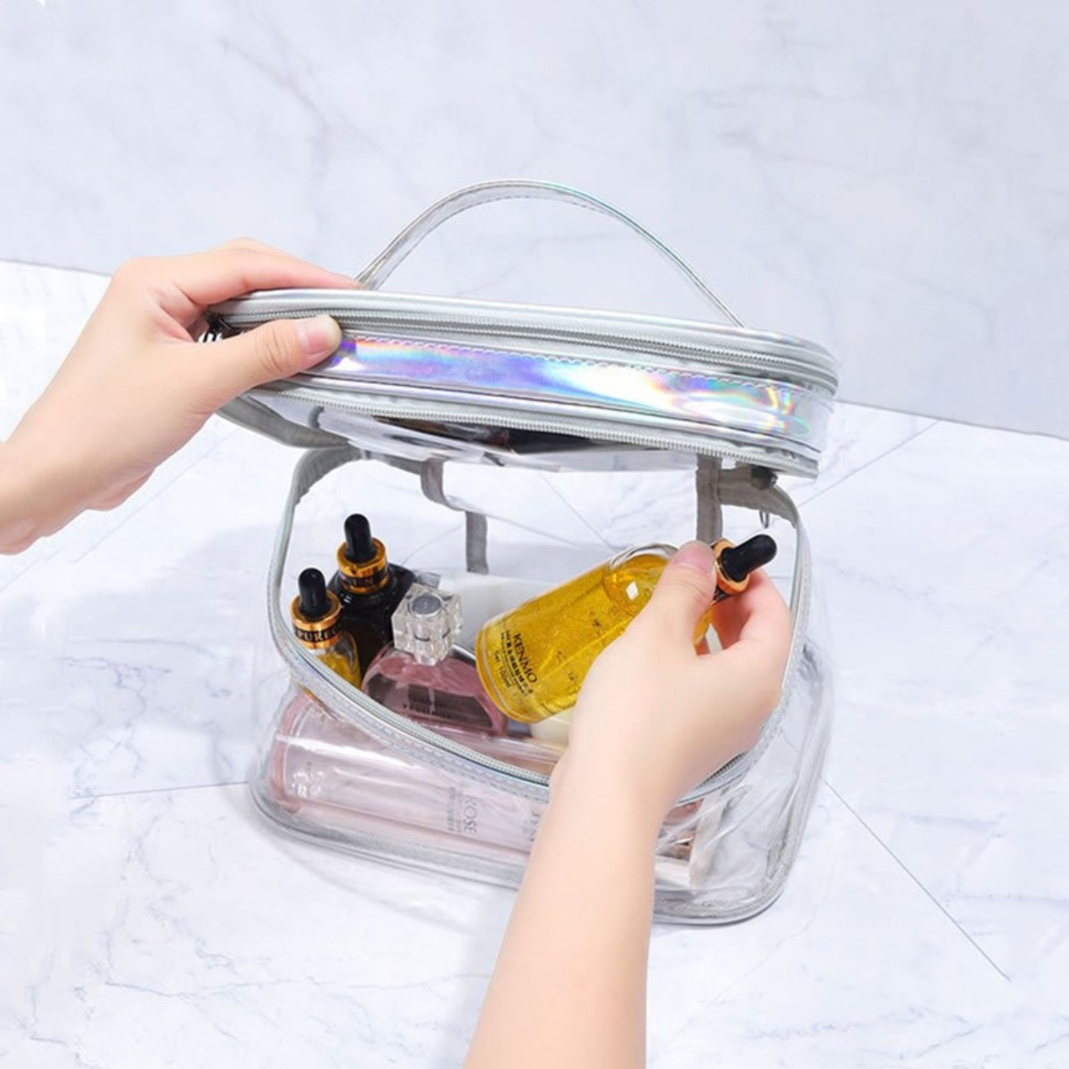 Neceser Organizador Cosmeticos Resistente Al Agua Doble Capa - Imagen 30