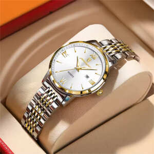 Reloj Ultrafino Con Numero Romanos De Acero Inoxidable, foto 10
