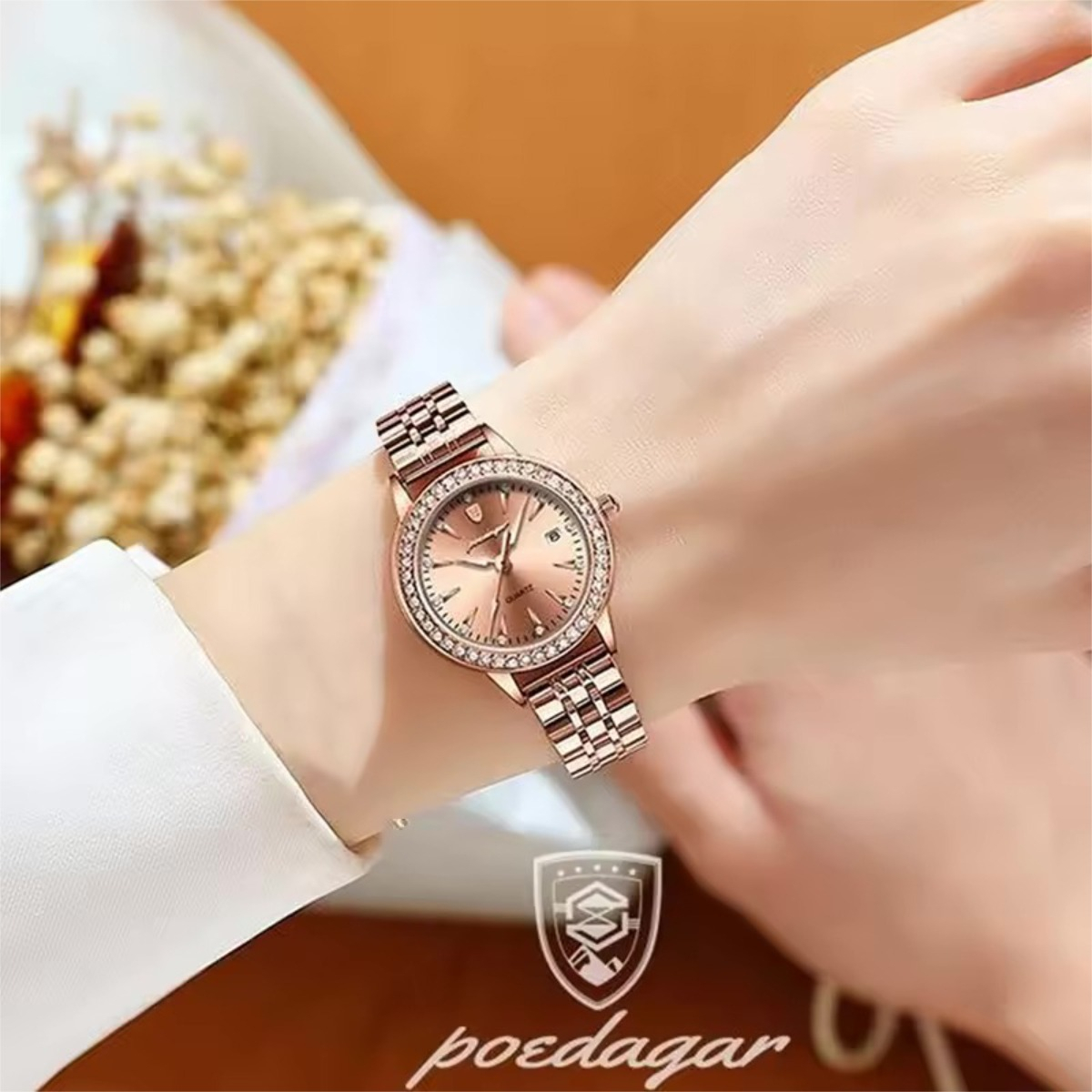Reloj Elegante Con Correa De Acero Inoxidable Ultrafino - Imagen 3