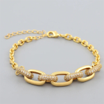 Pulsera De Cadena Gruesa Con Eslabones Enlace - Imagen 2