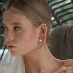 Aretes Pendientes Tipo Gema Brillantes Pequeños Elegante - Imagen 3