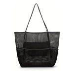 Bolso De Malla Para Playa Grande De Mano Con 5 Bolsillos - Imagen 28