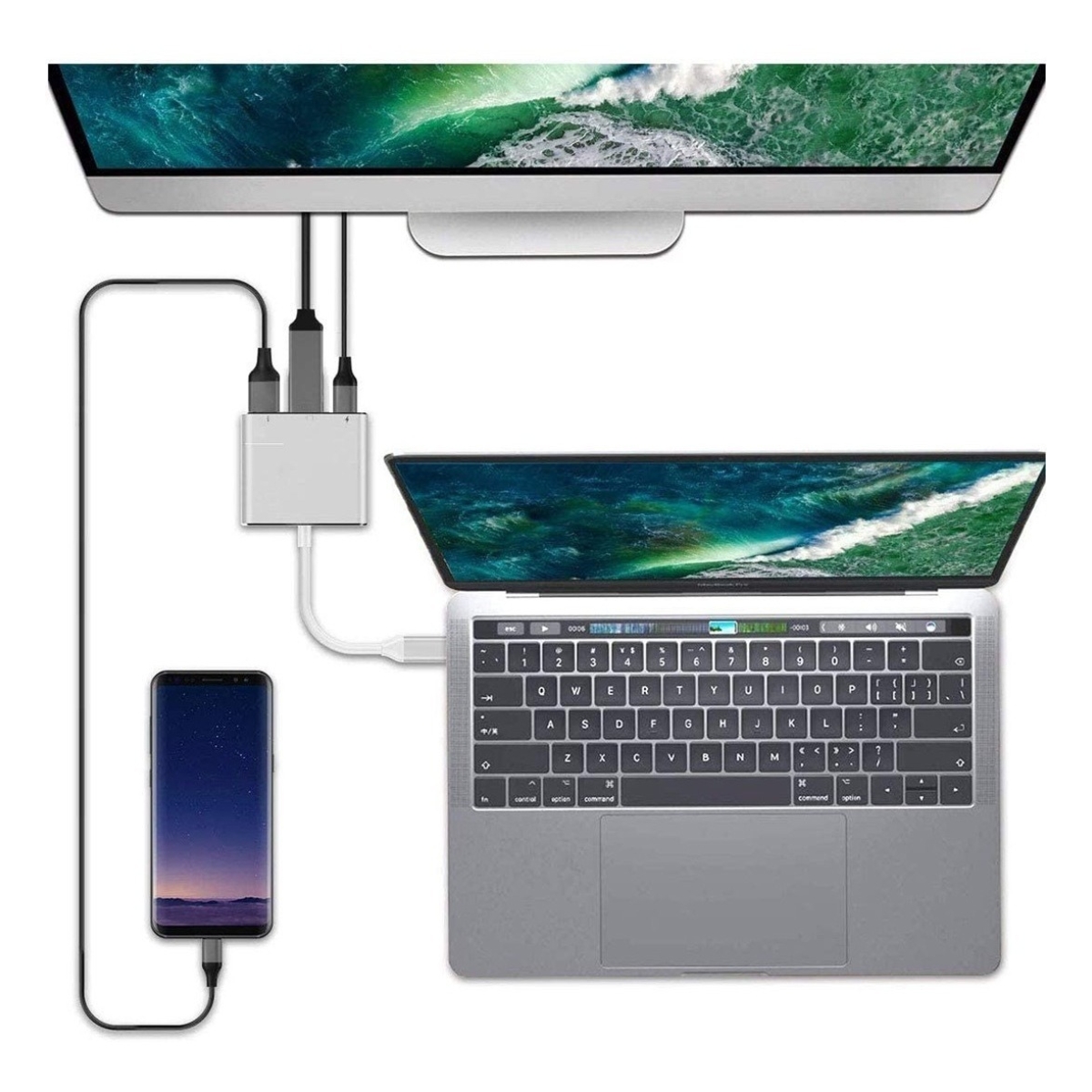 Adaptador Usb-c A Hdmi Usb 3.0 Tipo C 3.1 Mac Cable Usb C - Imagen 10
