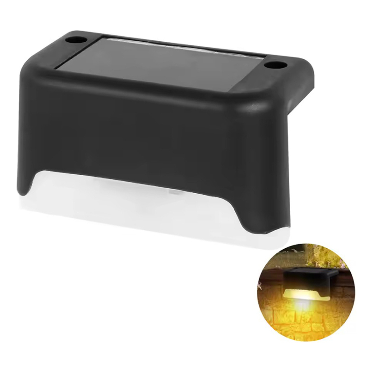 Lampara Solar Jardin Deck Baranda Pasa Manos Escaleras - Imagen 1