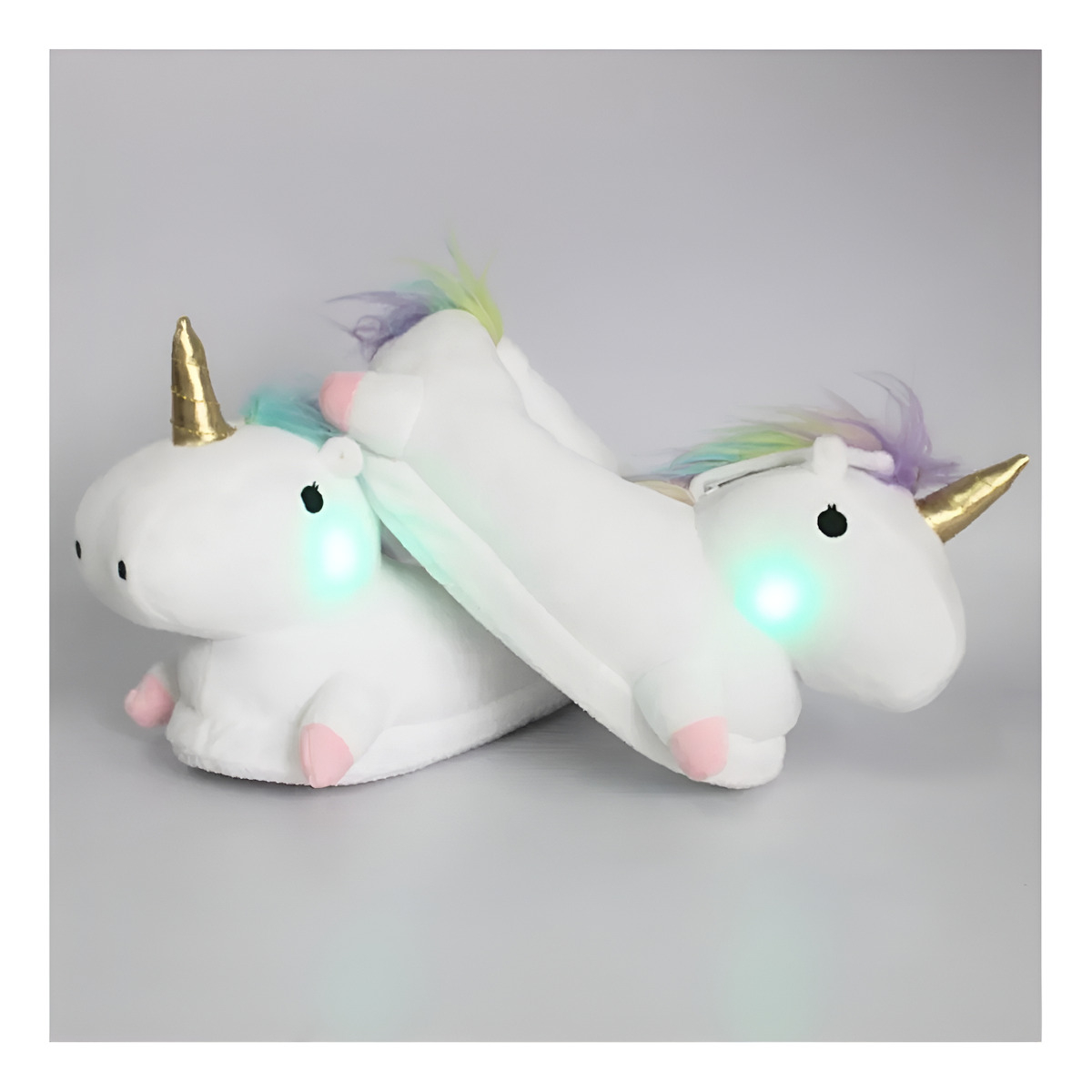 Pantuflas Unicornio Niñas Niños Con Luz Led - Iluminaras - Imagen 11