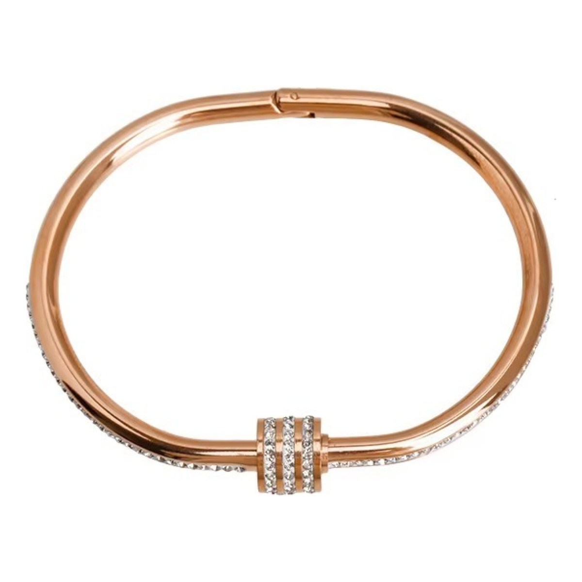 Pulsera Brazalete Rígida Ovalado Con Circón Moderno - Imagen 2