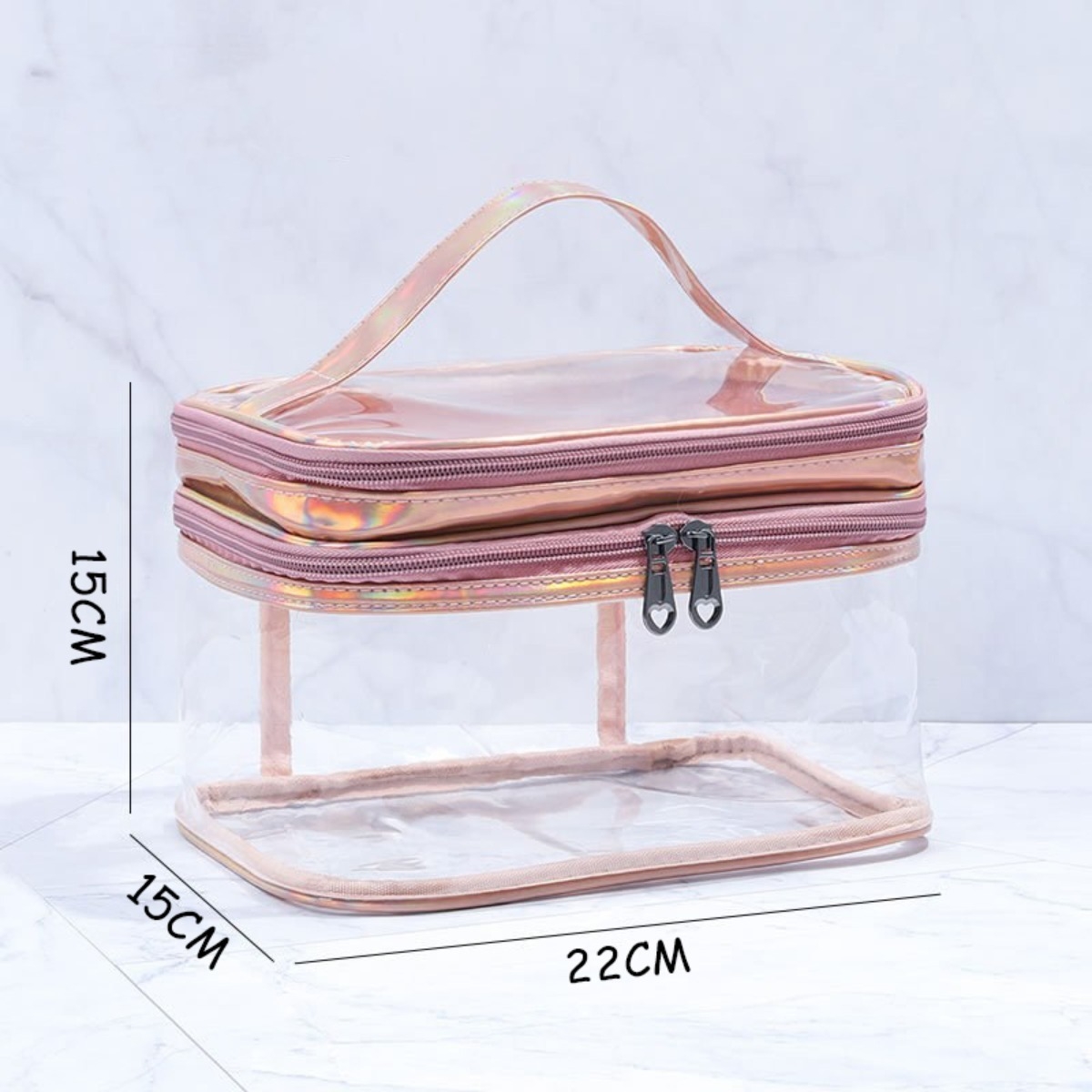 Neceser Organizador Cosmeticos Resistente Al Agua Doble Capa - Imagen 6