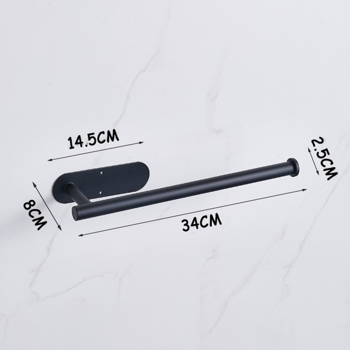 Porta Rollo Para Cocina De Acero Inoxidable Para Pared - Imagen 5