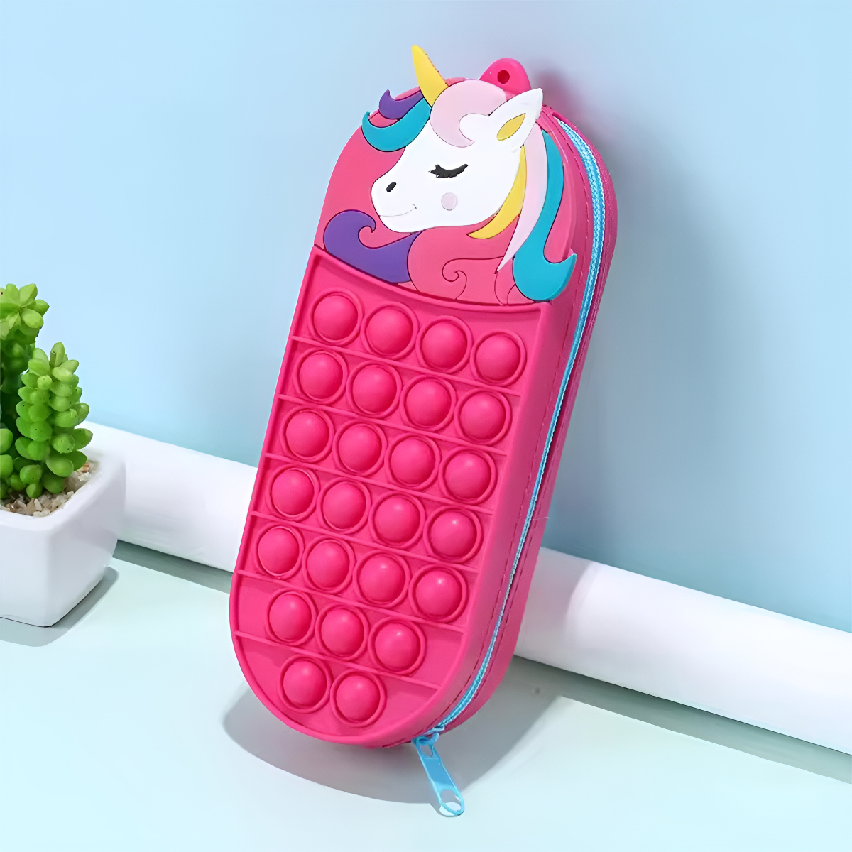 Cartuchera Pop It Infantil Escolar En Silicona Anti Estres - Imagen 12