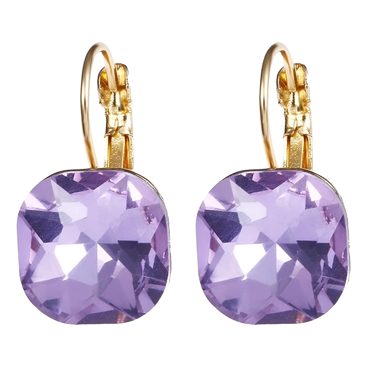 Aretes Pendientes Tipo Gema Brillantes Pequeños Elegante - Imagen 5