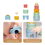 Juguete Juego Montessori Torre Apilable Para Bebes - Imagen 3