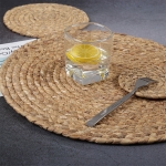 Individual Mimbre Fino Posa Plato Circular Salvamantel 37 Cm - Imagen 2