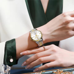 Reloj Ultrafino Con Numero Romanos De Acero Inoxidable - Imagen 8