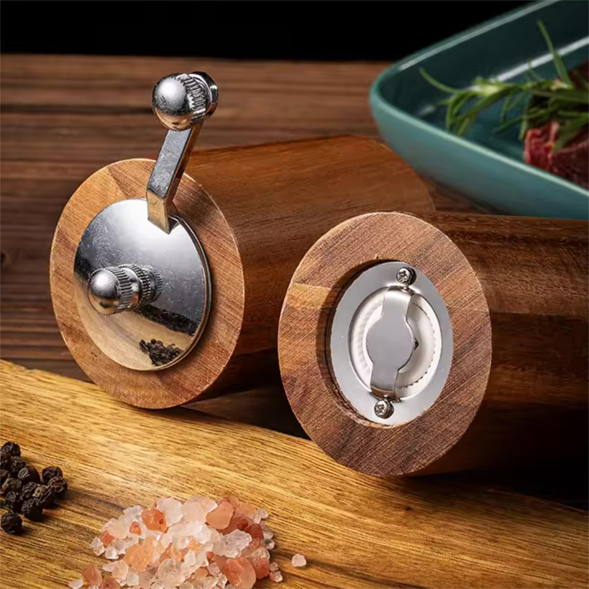 Molinillo Manual Para Granos Madera Con Nucleo De Ceramica - Imagen 6