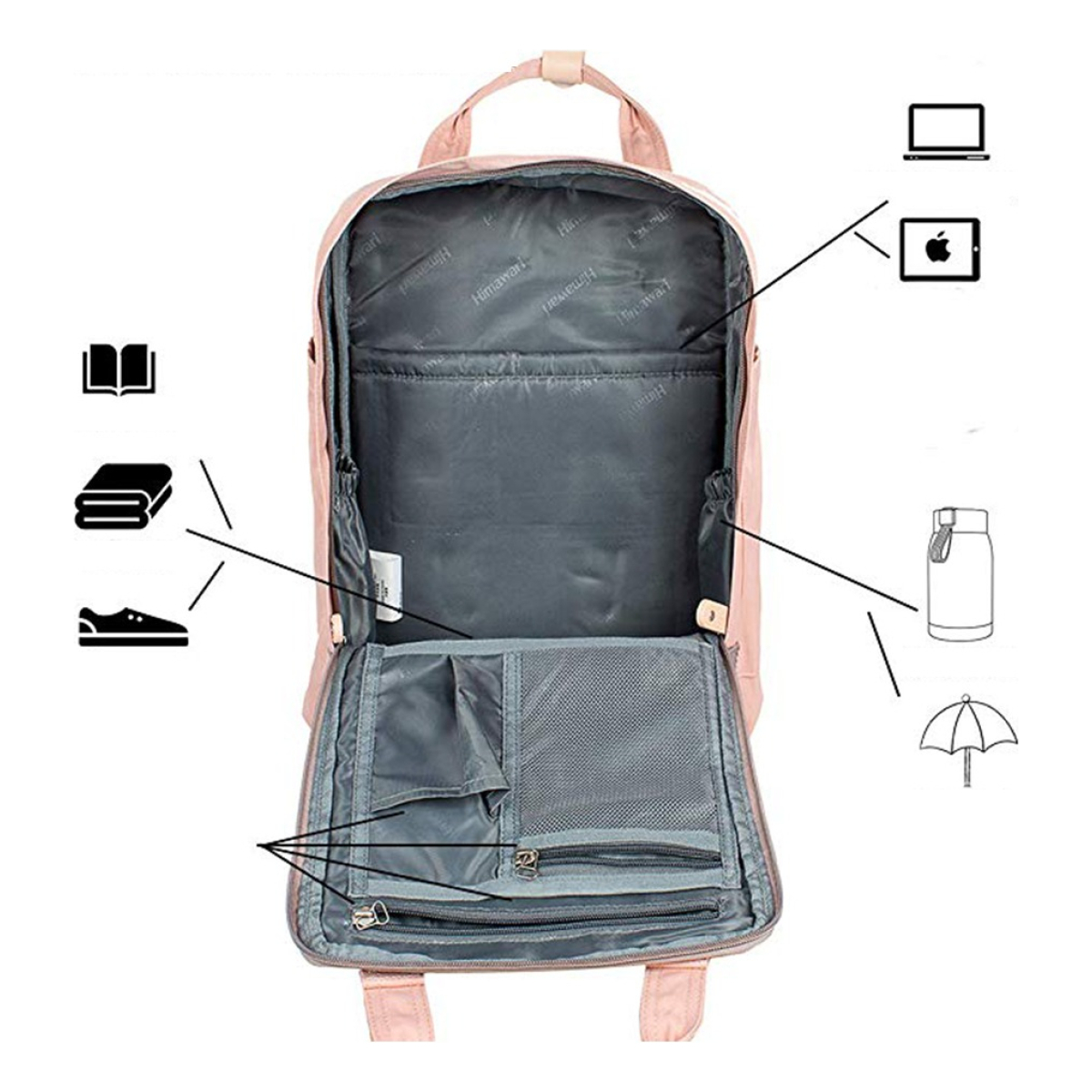 Mochila Doughnut Urbana Moda Bolsillo Laptop Calidad - Imagen 74