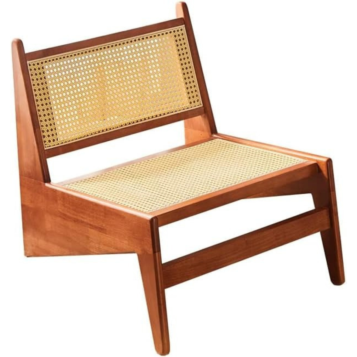 Butaca Silla De Madera Para Living Poltrona Inclinada - Imagen 1