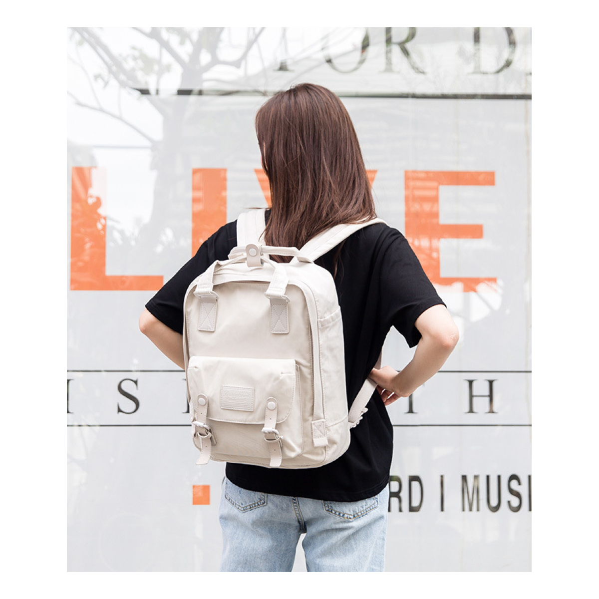 Mochila Doughnut Urbana Moda Bolsillo Laptop Calidad - Imagen 8