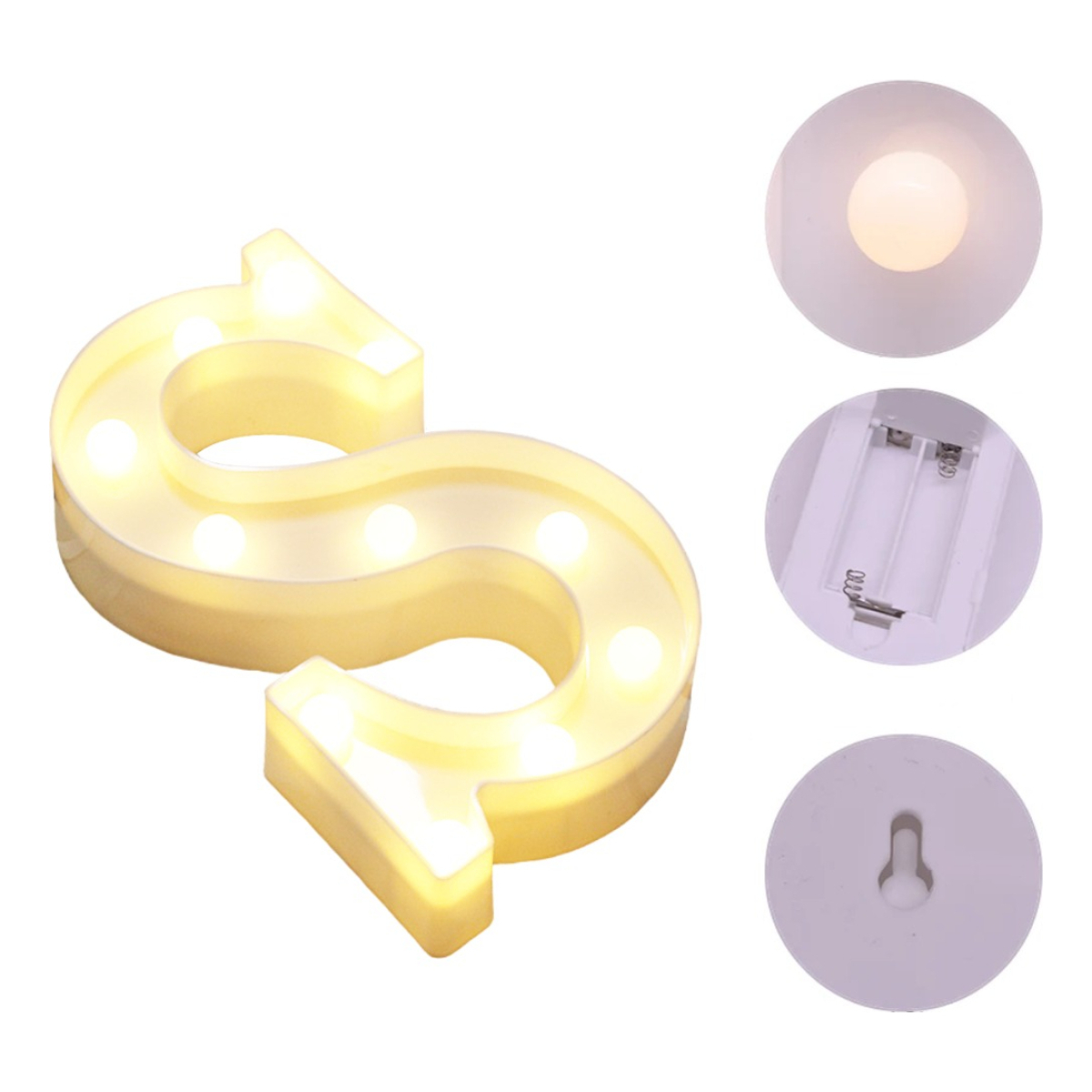 Letras Y Numeros Led Corporeas Decoracion Fiestas Luces - Imagen 160