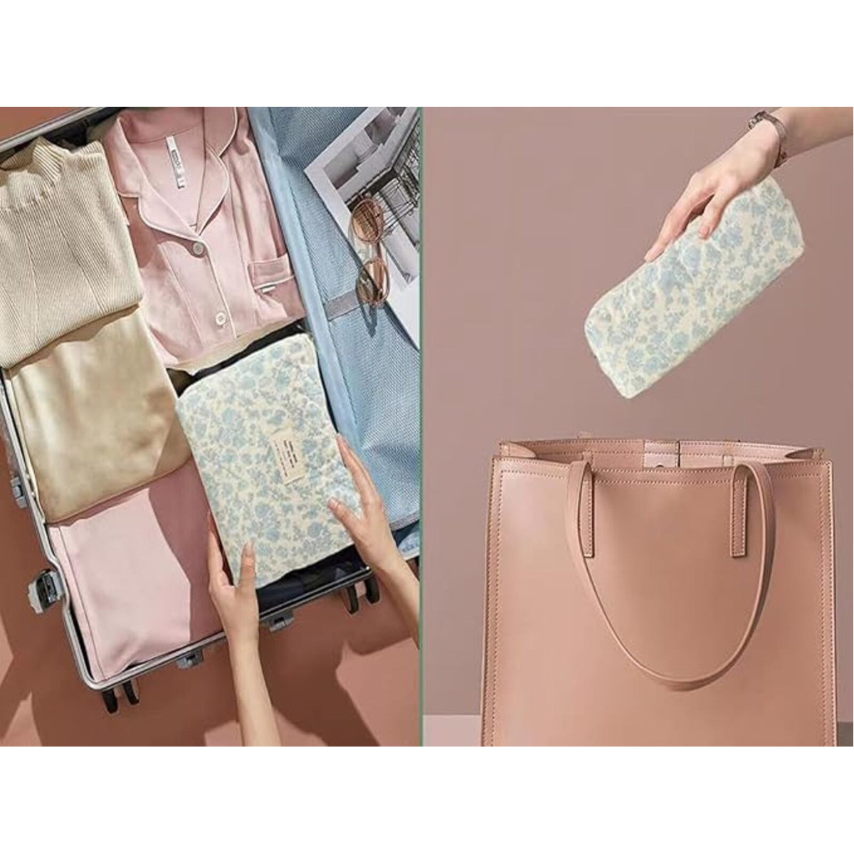 Set 3 Bolsas Organizador De Cosmeticos Maquillaje - Imagen 3