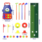 Set Juego Mini Golf Infantil Palos Pelotas Hoyos - Imagen 6