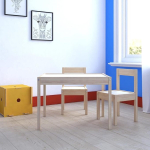 Juego De Mesa Y Dos Sillas Para Niños De Madera Basicas - Imagen 8