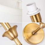 Lampara Aplique De Pared Recta Candelabro Elegante Moderna - Imagen 4