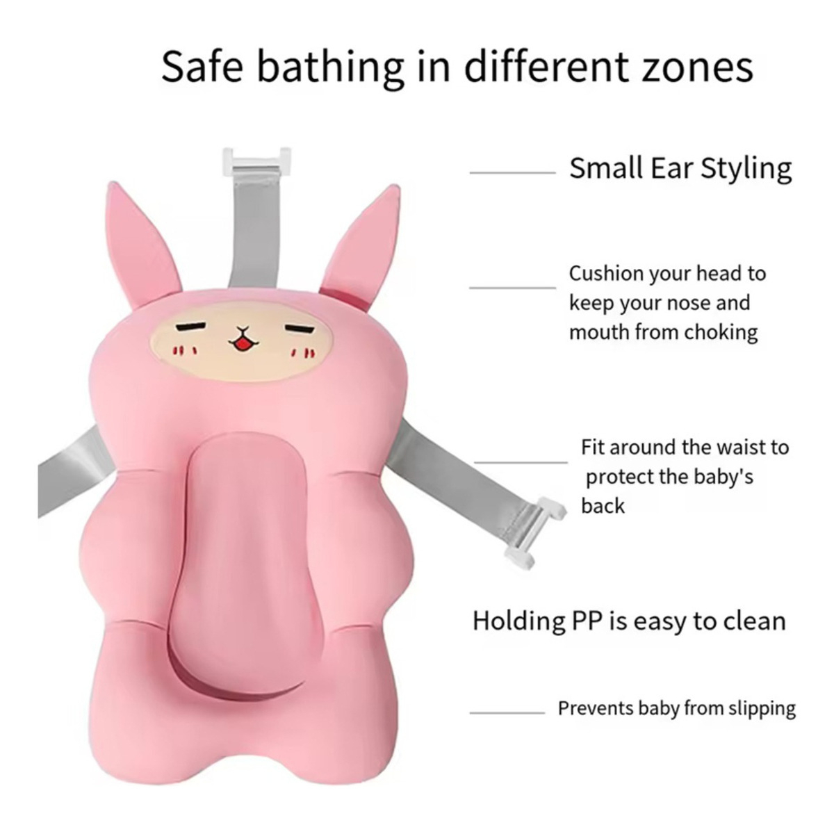 Colchoncito Flotador Ajustable Para Baño De Bebe Con Diseños - Imagen 7