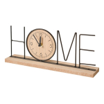 Reloj De Mesa Escritorio Silencioso En Madera Letras