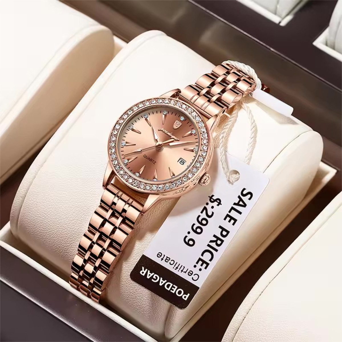 Reloj Elegante Con Correa De Acero Inoxidable Ultrafino - Imagen 5