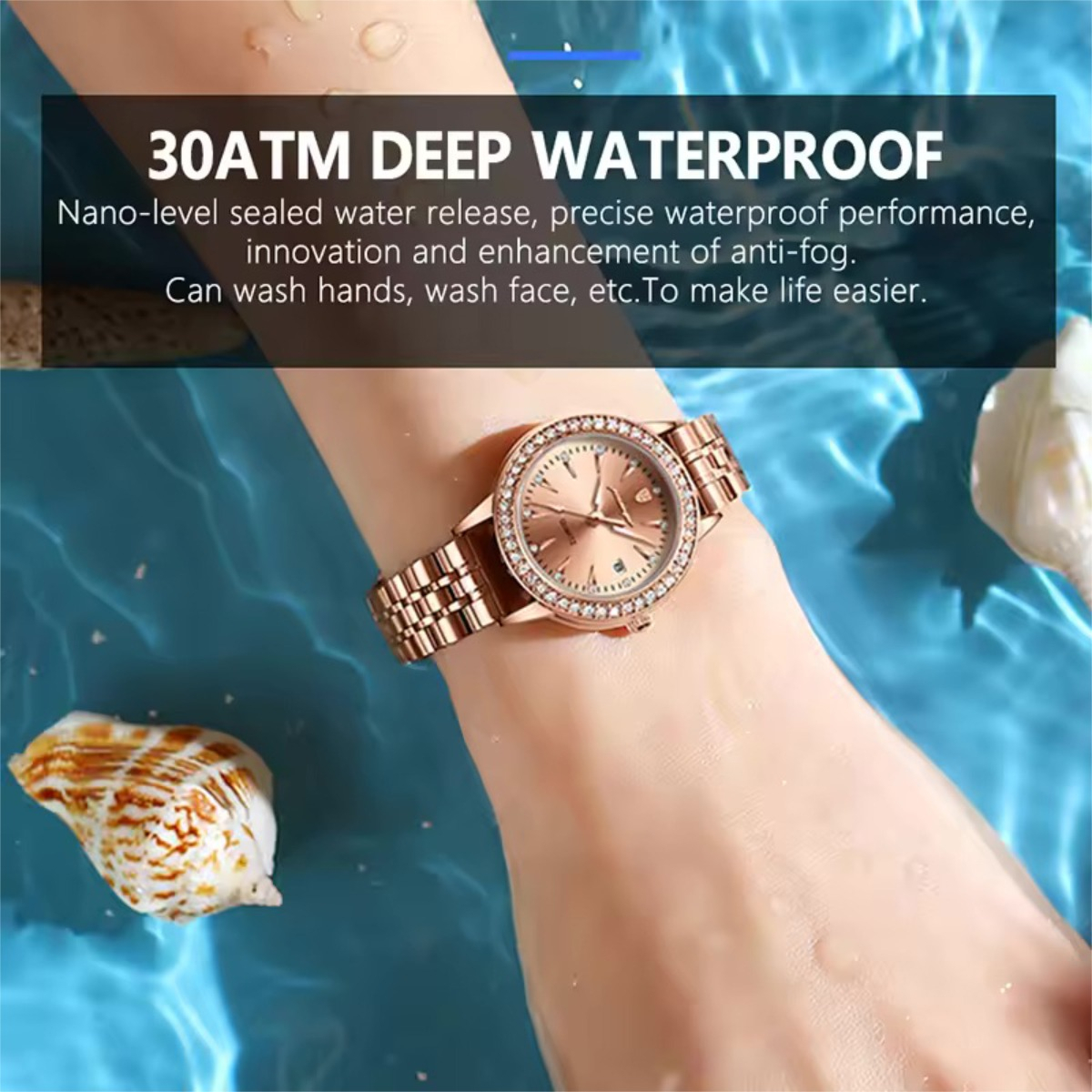 Reloj Elegante Con Correa De Acero Inoxidable Ultrafino - Imagen 6